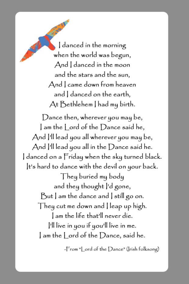 Lord of the Dance Prayer Card