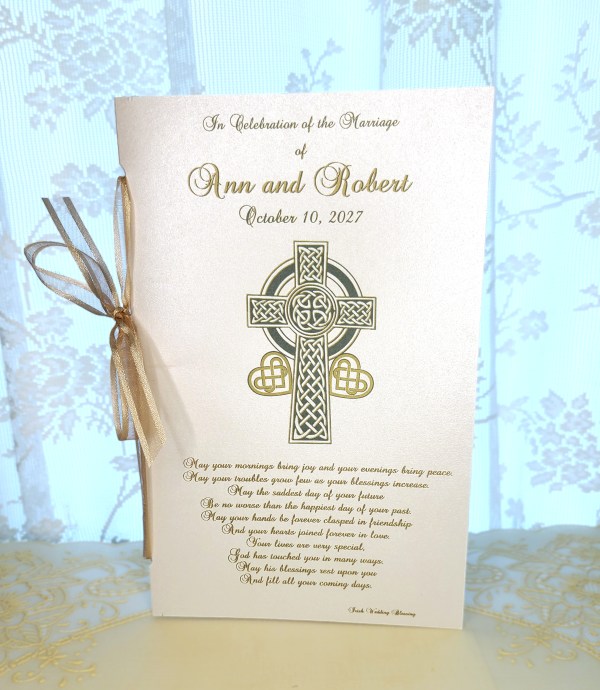 Celtic Wedding Mass Booklet Pearl