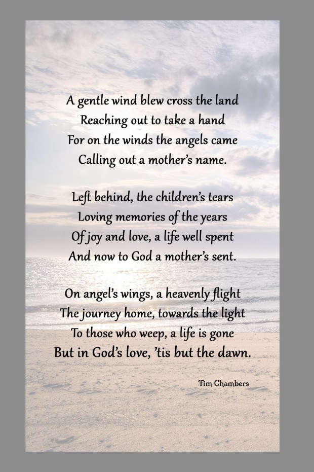 Wings of Angels Prayer Card