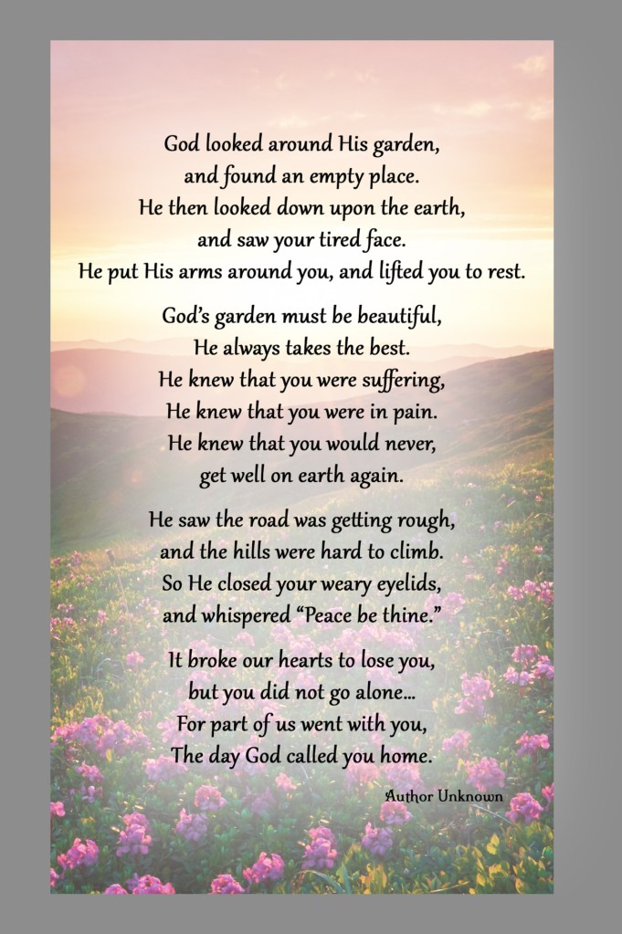 God's Garden Prayer Card