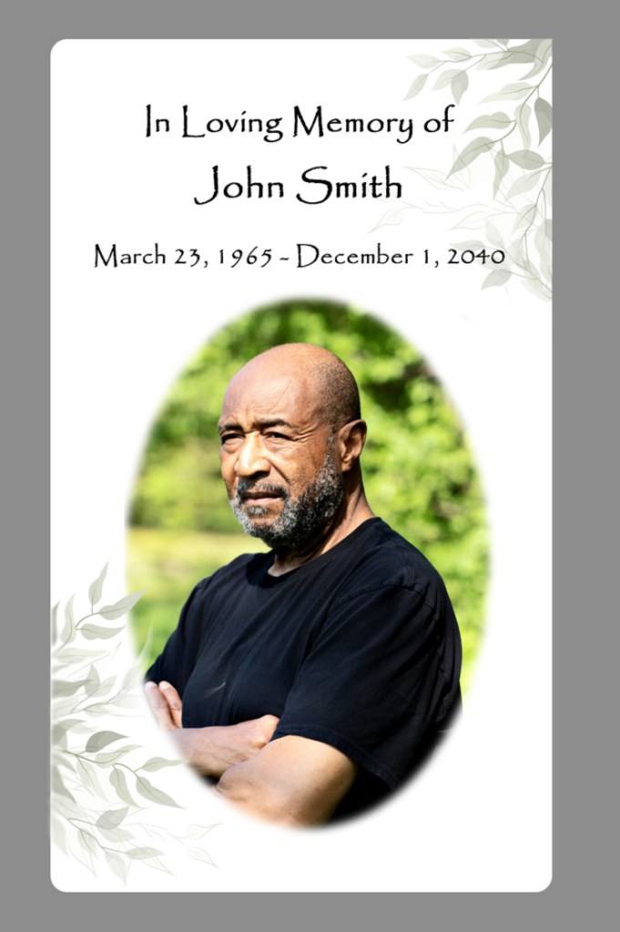 Soft Leaves Prayer Card