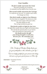 magnolia funeral programs back