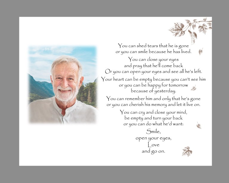 hops leaves funeral thank you notes