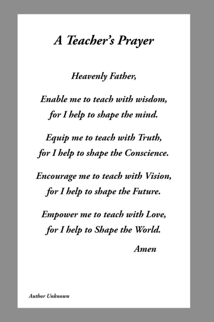 Teacher Prayer 1
