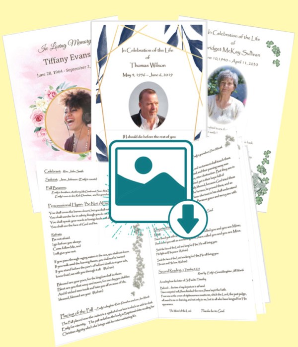 Funeral Mass BOOKLET DIGITAL Design setup (no prints)