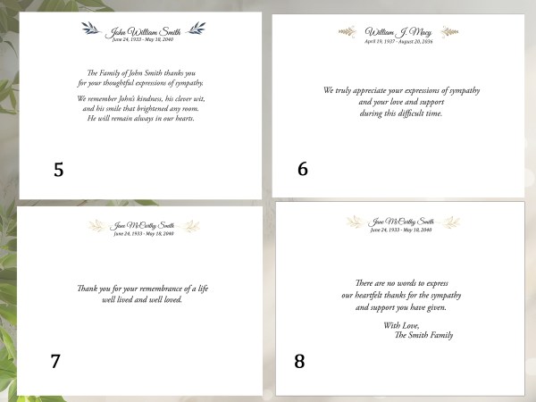 Inside text thank you examples